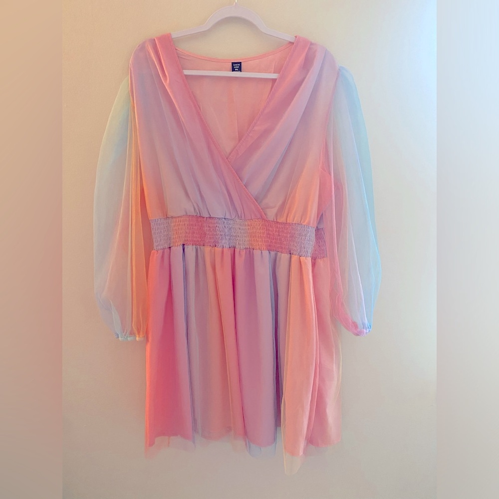 Pastel Rainbow Dress NWOT